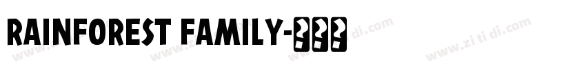RAINFOREST FAMILY字体转换